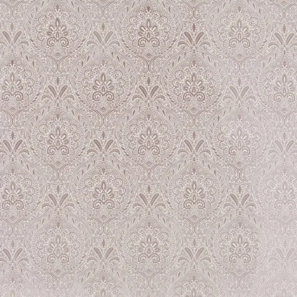 Parthia Fabric - Taupe by black-grey botanical woven fabric from Beaumont Textiles