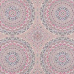 multicolour botanical cotton fabric from Beaumont Textiles