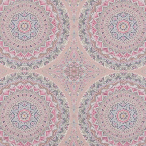 multicolour botanical cotton fabric from Beaumont Textiles