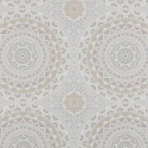 multicolour botanical cotton fabric from Beaumont Textiles
