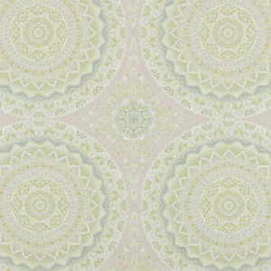 green botanical cotton fabric from Beaumont Textiles