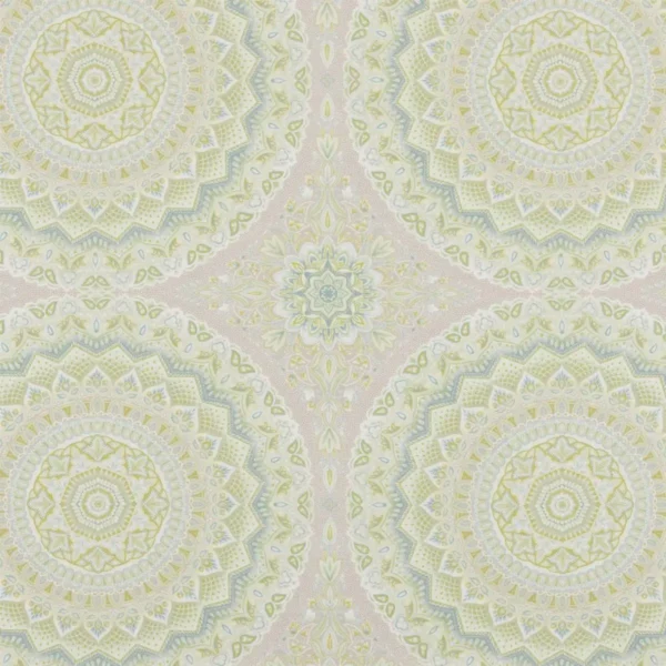 green botanical cotton fabric from Beaumont Textiles