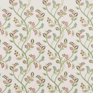 green botanical cotton fabric from Beaumont Textiles