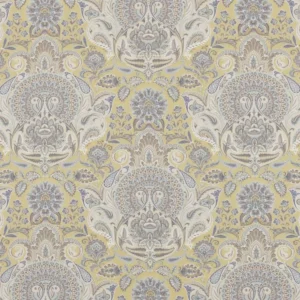 multicolour botanical cotton fabric from Beaumont Textiles