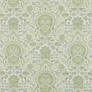 green botanical cotton fabric from Beaumont Textiles
