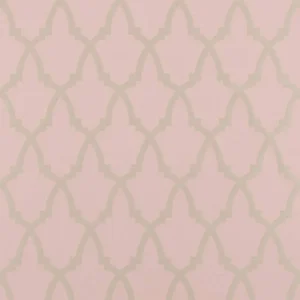 pink geometric jacquard fabric from Beaumont Textiles
