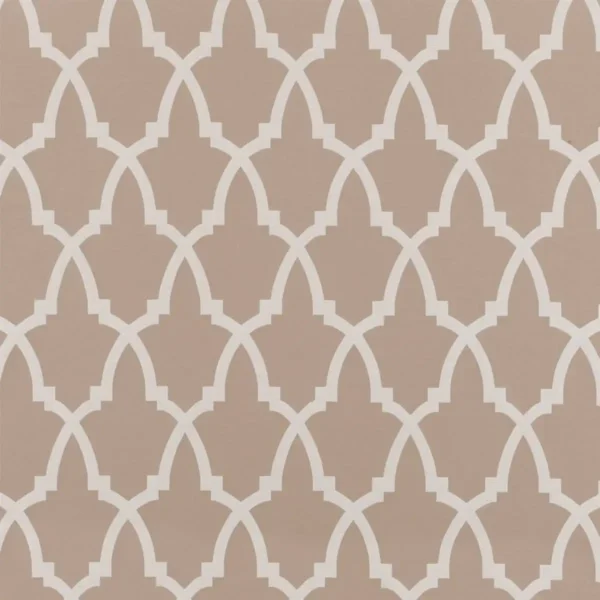 Sibi Fabric - Stone by neutral geometric jacquard fabric from Beaumont Textiles