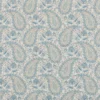 blue botanical cotton fabric from Beaumont Textiles