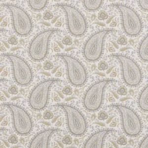 black-grey botanical cotton fabric from Beaumont Textiles