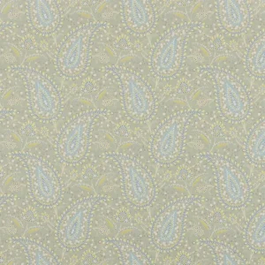 green botanical cotton fabric from Beaumont Textiles