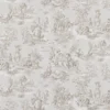 black-grey botanical cotton fabric from Beaumont Textiles