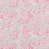 pink botanical cotton fabric from Beaumont Textiles