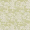 green botanical jacquard fabric from Beaumont Textiles