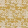 yellow botanical jacquard fabric from Beaumont Textiles