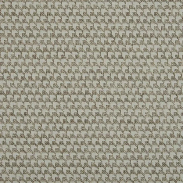 Achilles Fabric - Biscuit by brown geometric woven fabric from Beaumont Textiles