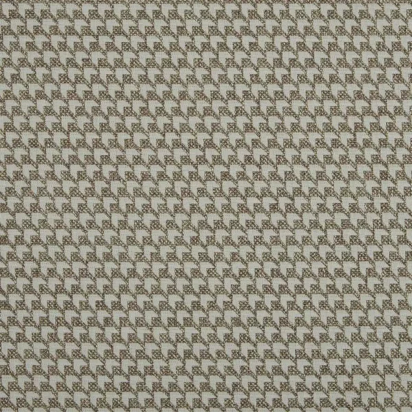 Achilles Fabric - Mocha by brown geometric woven fabric from Beaumont Textiles