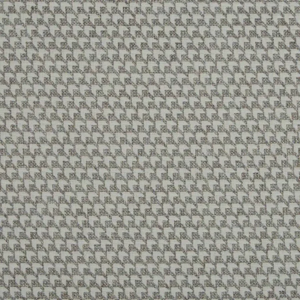 Achilles Fabric - Natural by black-grey geometric woven fabric from Beaumont Textiles