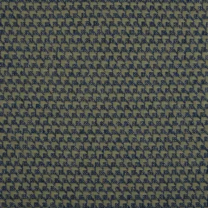 blue geometric woven fabric from Beaumont Textiles