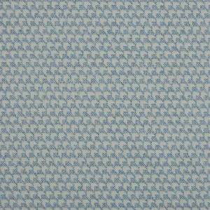 blue geometric woven fabric from Beaumont Textiles