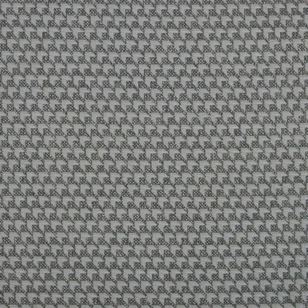 Achilles Fabric - Smoke by black-grey geometric woven fabric from Beaumont Textiles