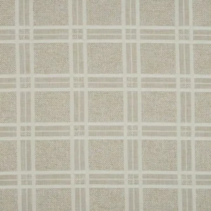 neutral checked woven fabric from Beaumont Textiles