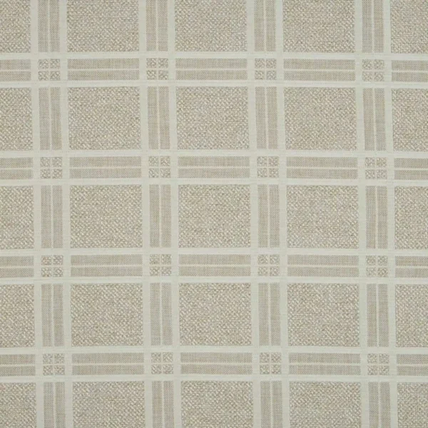 neutral checked woven fabric from Beaumont Textiles