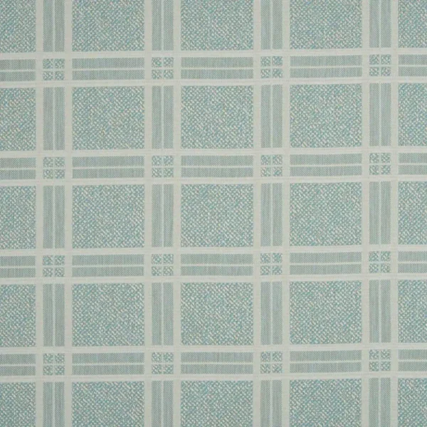 Alexander Fabric - Mint by green checked woven fabric from Beaumont Textiles
