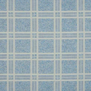 blue checked woven fabric from Beaumont Textiles