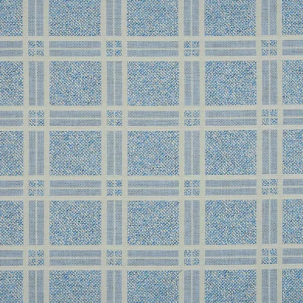 blue checked woven fabric from Beaumont Textiles