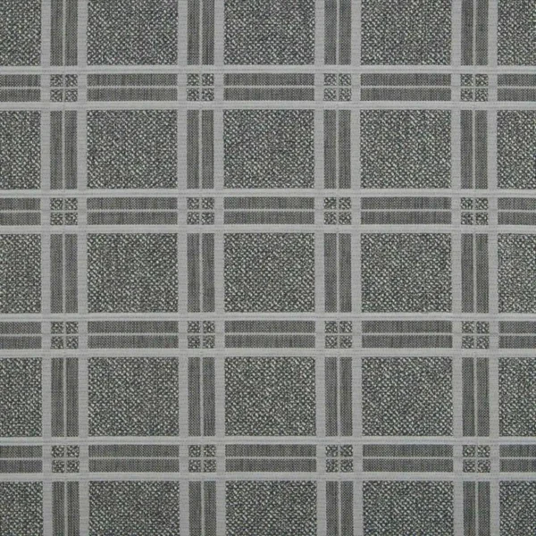Alexander Fabric - Smoke by black-grey checked woven fabric from Beaumont Textiles