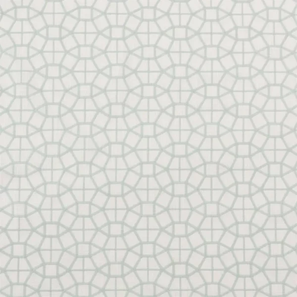Al-Hasa Fabric - Spa by blue geometric cotton fabric from Beaumont Textiles