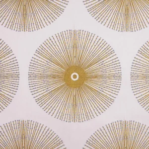 blue spotted embroideried fabric from Beaumont Textiles
