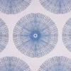 blue spotted embroideried fabric from Beaumont Textiles