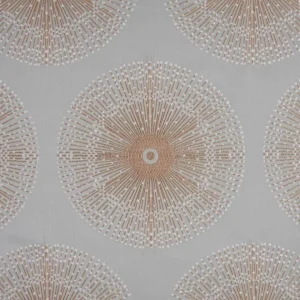 green spotted embroideried fabric from Beaumont Textiles