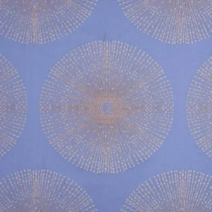 blue spotted embroideried fabric from Beaumont Textiles