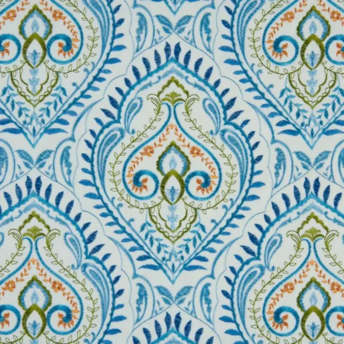 Arabesque Fabric - Teal swatch