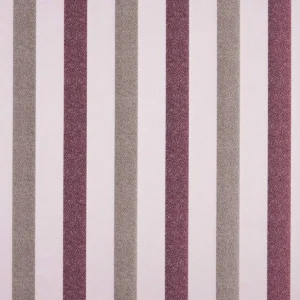 purple striped embroideried fabric from Beaumont Textiles
