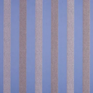 blue striped embroideried fabric from Beaumont Textiles