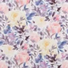 purple botanical cotton fabric from Beaumont Textiles