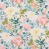 multicolour botanical cotton fabric from Beaumont Textiles