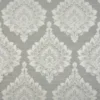 black-grey botanical jacquard fabric from Beaumont Textiles