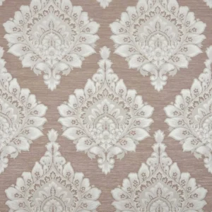 purple botanical jacquard fabric from Beaumont Textiles