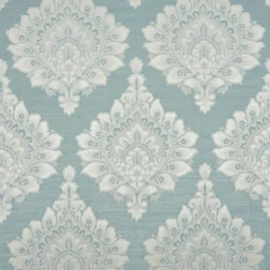 green botanical jacquard fabric from Beaumont Textiles