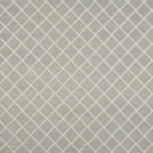 black-grey geometric embroideried fabric from Beaumont Textiles