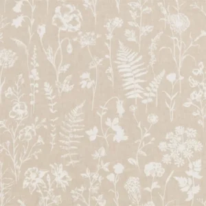neutral botanical woven fabric from Beaumont Textiles