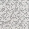 black-grey botanical woven fabric from Beaumont Textiles