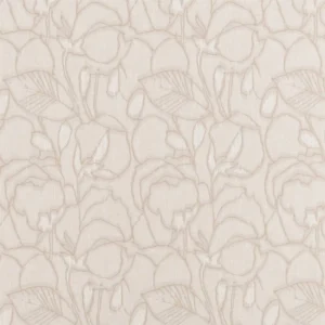 neutral botanical woven fabric from Beaumont Textiles