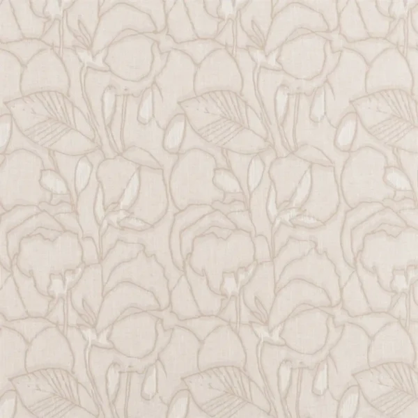 Botanisk Fabric - Oatmeal by neutral botanical woven fabric from Beaumont Textiles