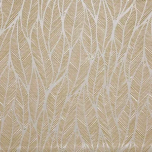 brown botanical jacquard fabric from Beaumont Textiles