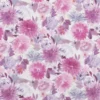 purple botanical cotton fabric from Beaumont Textiles